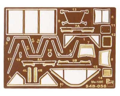 Przejdź do produktu PART S48056 - 1:48 Bf-109 E Canopy frames