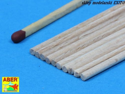 Przejdź do produktu ABER WR2 - Wood round rods 2,00 mm length 250 mm x 10 pcs.