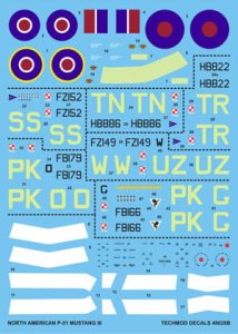 TECHMOD 48028 - 1:48 P-51 Mustang III