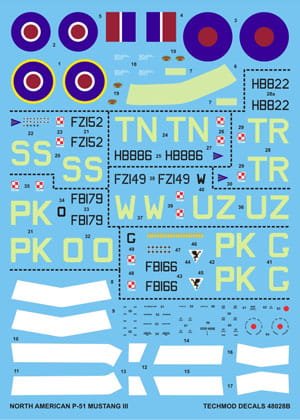 Przejdź do produktu TECHMOD 48028 - 1:48 P-51 Mustang III