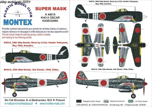 Przejdź do produktu MONTEX K48015 - 1:48 Ki-43 II Oscar