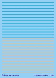 TECHMOD 72119 - 1:72 Stripes for Lozenge