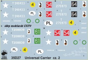 TORO MODEL 35D27 - 1:35 Universal Carrier Mk.II w Wojsku Polskim i w Polskich Siłach Zbrojnych cz.1