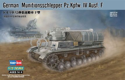 Przejdź do produktu HOBBY BOSS 82908 - 1:72 German Munitionsschlepper Pz.Kpfw. IV Ausf. F