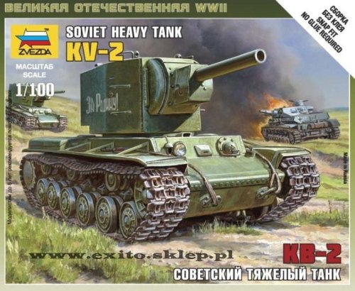 Przejdź do produktu ZVEZDA 6202 - 1:100 KV-2  Soviet Heavy Tank