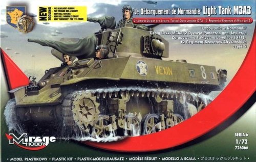 Przejdź do produktu MIRAGE 726066 - 1:72 Light Tank M3A3 Le Debarquement de Normandie (Leclerc Armored Division)