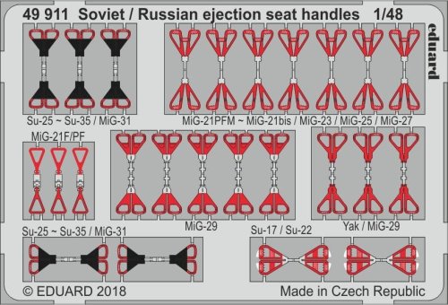 Przejdź do produktu EDUARD 49911 - 1:48 Soviet / Russian ejection seat handles