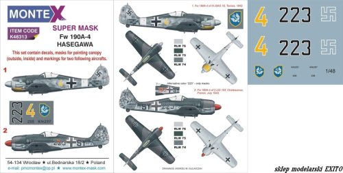 Przejdź do produktu MONTEX K48313 - 1:48 Focke Wulf Fw 190A-4