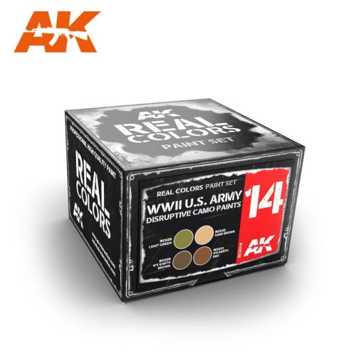 Przejdź do produktu AK INTERACTIVE RCS014 - Zestaw farb WWII U.S. Army Disruptive Camo