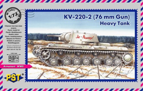 Przejdź do produktu PST 72061 - 1:72 KV-220-2 (with 76 mm gun) Heavy Tank