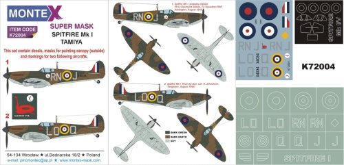 Przejdź do produktu MONTEX K72004 - 1:72 Spitfire Mk.I
