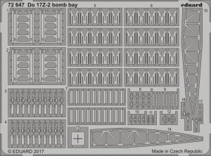 EDUARD 72647 - 1:72 Do 17Z-2 bomb bay