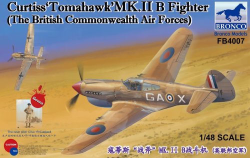 Przejdź do produktu BRONCO FB 4007 - 1:48 Curtiss Tomahawk Mk.IIB
