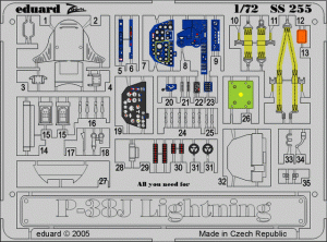 EDUARD SS255 - 1:72 P-38J