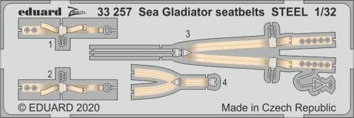 Przejdź do produktu EDUARD 33257 - 1:32 Sea Gladiator seatbelts - Steel