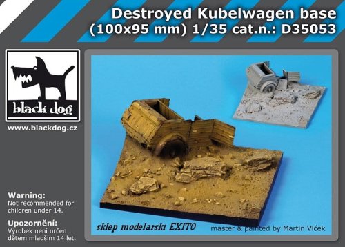 Przejdź do produktu BLACK DOG D35053 - 1:35 Destroyed Kubelwagen base (100 x 95 mm)