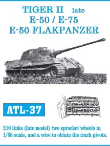 Friulmodel ATL-037 - 1:35 Metalowe gąsienice Tiger II late/ E-50 / E-75 / E-50 Flakpanzer