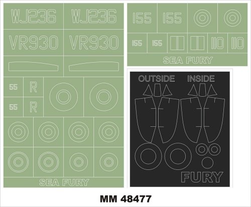 Przejdź do produktu MONTEX MM48477 - 1:48 Sea Fury FB.11