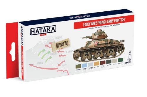 Przejdź do produktu HATAKA AS21 - Zestaw farb Early WW2 French Army