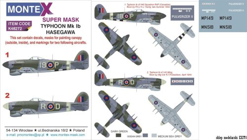 Przejdź do produktu MONTEX K48272 - 1:48 Typhoon Mk.Ib