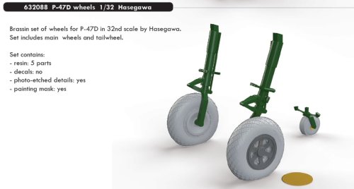 Przejdź do produktu EDUARD 632088 - 1:32 P-47D wheels