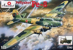 AMODEL 72142 - 1:72 Petlyakov Pe-8 and aircraft starter AS-2