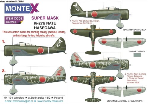 Przejdź do produktu MONTEX K48249 - 1:48 Ki-27 Nate