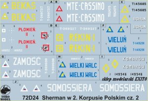 TORO MODEL 72D24 - 1:72 Shermany w 2 Korpusie Polskim  Włochy 1945 cz.2