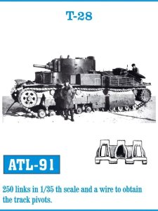 Friulmodel ATL-091 - 1:35 Metalowe gąsienice T-28