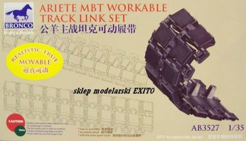 Przejdź do produktu BRONCO AB 3527 - 1:35 Italian C-1 Ariete MBT Workable Track Link Set