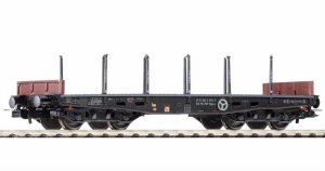 PIKO 58414 -3 H0 - Wagon platforma 401Z z kłonicami PKP