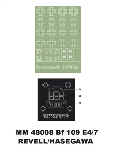 Przejdź do produktu MONTEX MM48008 - 1:48 Messerchmitt Bf-109 E4/7