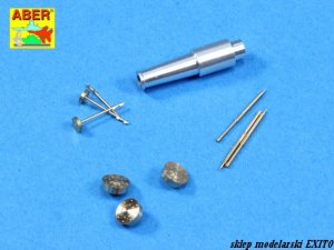 Aber 35L-175 - 1:35 Zestaw luf do czołgu radzieckiego T-28 wczesna wersja 1 x KT-28 76,2 mm, 3 x DT 7,62 mm