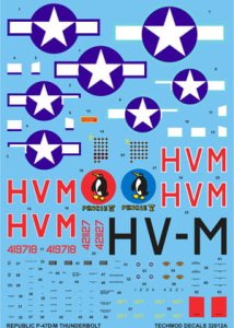 TECHMOD 32012 - 1:32 Republic P-47 D Thunderbolt