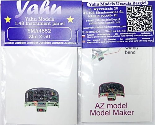 Przejdź do produktu YAHU YMA4852 - 1:48 Zlin Z-50 tablica przyrządów