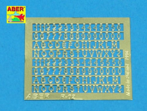 Przejdź do produktu ABER R-02  - Letters & Numbers (1,5 mm high)