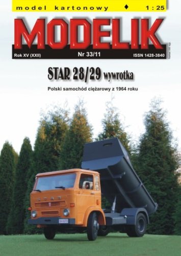 Przejdź do produktu MODELIK 1133 - 1:25 Star 28/29 dump truck (wywrotka)