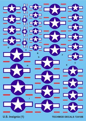 Przejdź do produktu TECHMOD 72410 - 1:72 USA Insignia 1943 to present