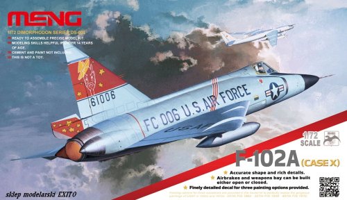 Przejdź do produktu MENG MODEL DS003 - 1:72 F-102A Delta Dagger (Case X)