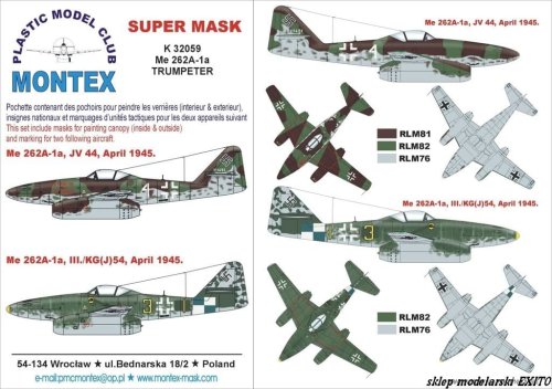 Przejdź do produktu MONTEX K32059 - 1:32 Me-262 A-1a