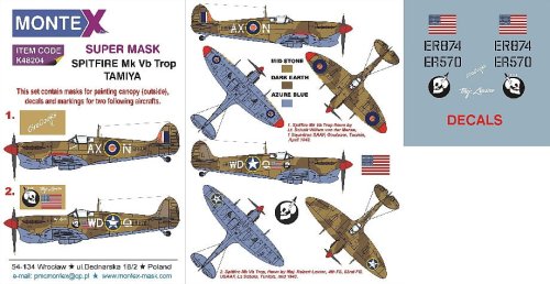 Przejdź do produktu MONTEX K48204 - 1:48 Spitfire Mk.Vb trop