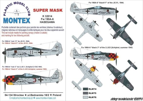 Przejdź do produktu MONTEX K32014 - 1:32 Fw-190 A-6