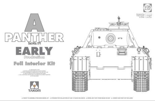 Przejdź do produktu TAKOM 2097 - 1:35 Panther Ausf.A Early production w/ full interior