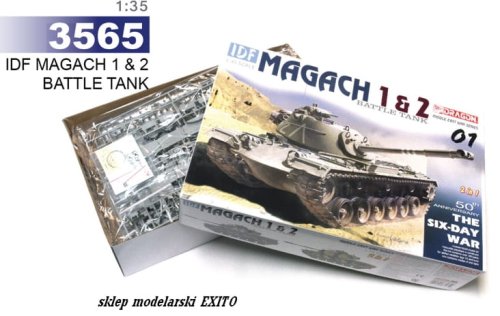 Przejdź do produktu DRAGON 3565 - 1:35 IDF Magach 1 & 2 ( 2 in 1 ) Battle Tank