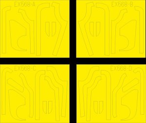 EDUARD EX568 - 1:48 B-17G antiglare panels (BO & DL production)