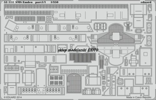 Przejdź do produktu EDUARD 53114 - 1:350 SMS Emden part 1