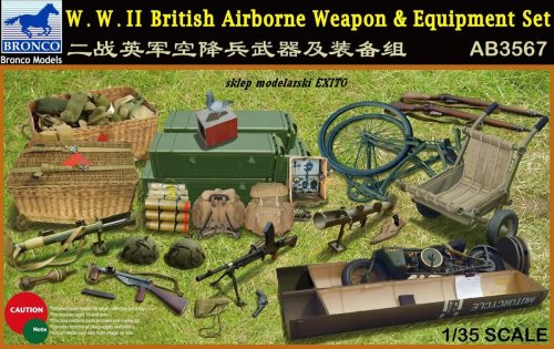 Przejdź do produktu BRONCO AB 3567 - 1:35 WW II British Airborne Weapon & Equipment Set