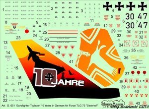 MODELMAKER D48051 - 1:48 Eurofighter Typhoon 10 Years in German Air Force TLG 73 Steinhoff