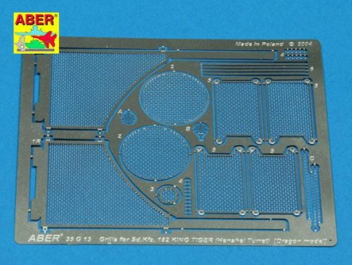 Przejdź do produktu ABER G13  - 1:35 Grills for Sdkfz.182 Kingtiger (Henschel Turret)