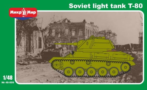 Przejdź do produktu MIKROMIR 48009 - 1:48 Soviet light tank T-80